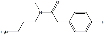 N-(3-aminopropyl)-2-(4-fluorophenyl)-N-methylacetamide Struktur