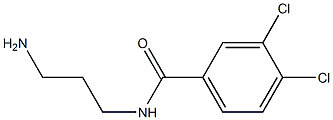 N-(3-aminopropyl)-3,4-dichlorobenzamide Struktur