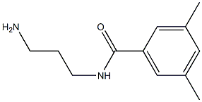 N-(3-aminopropyl)-3,5-dimethylbenzamide Struktur