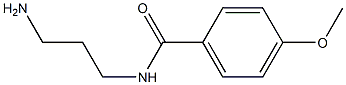 N-(3-aminopropyl)-4-methoxybenzamide Struktur