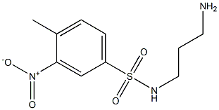 N-(3-aminopropyl)-4-methyl-3-nitrobenzene-1-sulfonamide Struktur