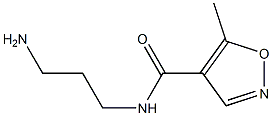 N-(3-aminopropyl)-5-methylisoxazole-4-carboxamide Struktur