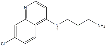 N-(3-aminopropyl)-N-(7-chloroquinolin-4-yl)amine Struktur