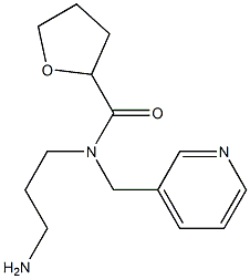 N-(3-aminopropyl)-N-(pyridin-3-ylmethyl)oxolane-2-carboxamide Struktur