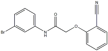 N-(3-bromophenyl)-2-(2-cyanophenoxy)acetamide Struktur