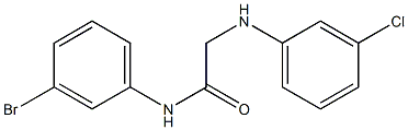 N-(3-bromophenyl)-2-[(3-chlorophenyl)amino]acetamide Struktur