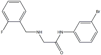 N-(3-bromophenyl)-2-{[(2-fluorophenyl)methyl]amino}acetamide Struktur