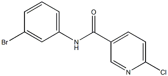 N-(3-bromophenyl)-6-chloropyridine-3-carboxamide Struktur