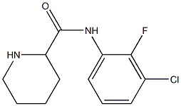 N-(3-chloro-2-fluorophenyl)piperidine-2-carboxamide Struktur