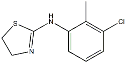 N-(3-chloro-2-methylphenyl)-4,5-dihydro-1,3-thiazol-2-amine Struktur