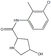 N-(3-chloro-2-methylphenyl)-4-hydroxypyrrolidine-2-carboxamide Struktur