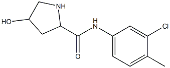 N-(3-chloro-4-methylphenyl)-4-hydroxypyrrolidine-2-carboxamide Struktur