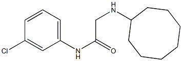 N-(3-chlorophenyl)-2-(cyclooctylamino)acetamide Struktur