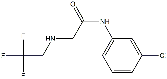 N-(3-chlorophenyl)-2-[(2,2,2-trifluoroethyl)amino]acetamide Struktur