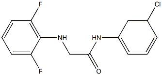 N-(3-chlorophenyl)-2-[(2,6-difluorophenyl)amino]acetamide Struktur