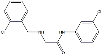 N-(3-chlorophenyl)-2-{[(2-chlorophenyl)methyl]amino}acetamide Struktur