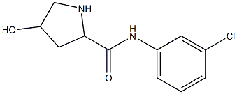 N-(3-chlorophenyl)-4-hydroxypyrrolidine-2-carboxamide Struktur