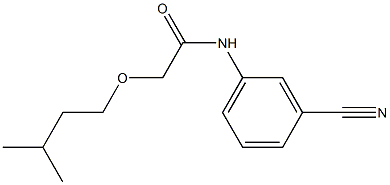 N-(3-cyanophenyl)-2-(3-methylbutoxy)acetamide Struktur