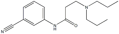 N-(3-cyanophenyl)-3-(dipropylamino)propanamide Struktur