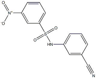 N-(3-cyanophenyl)-3-nitrobenzene-1-sulfonamide Struktur