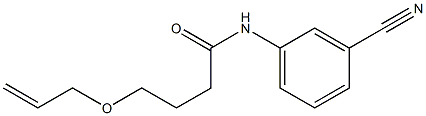 N-(3-cyanophenyl)-4-(prop-2-en-1-yloxy)butanamide Struktur