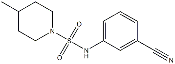 N-(3-cyanophenyl)-4-methylpiperidine-1-sulfonamide Struktur