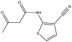 N-(3-cyanothiophen-2-yl)-3-oxobutanamide Struktur