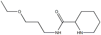 N-(3-ethoxypropyl)piperidine-2-carboxamide Struktur