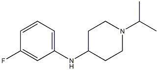 N-(3-fluorophenyl)-1-(propan-2-yl)piperidin-4-amine Struktur