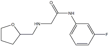 N-(3-fluorophenyl)-2-[(oxolan-2-ylmethyl)amino]acetamide Struktur