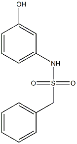 N-(3-hydroxyphenyl)-1-phenylmethanesulfonamide Struktur