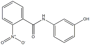 N-(3-hydroxyphenyl)-2-nitrobenzamide Struktur