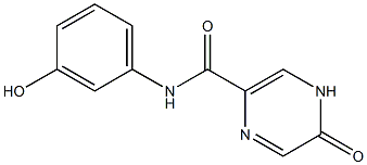 N-(3-hydroxyphenyl)-5-oxo-4,5-dihydropyrazine-2-carboxamide Struktur