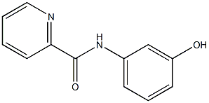 N-(3-hydroxyphenyl)pyridine-2-carboxamide Struktur