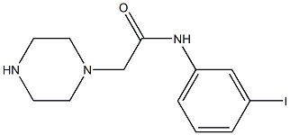 N-(3-iodophenyl)-2-(piperazin-1-yl)acetamide Struktur