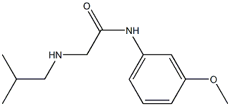 N-(3-methoxyphenyl)-2-[(2-methylpropyl)amino]acetamide Struktur