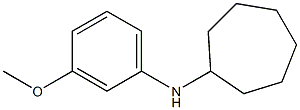 N-(3-methoxyphenyl)cycloheptanamine Struktur