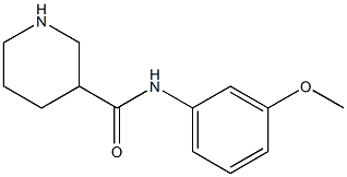 N-(3-methoxyphenyl)piperidine-3-carboxamide Struktur