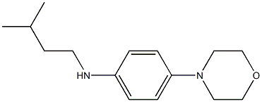 N-(3-methylbutyl)-4-(morpholin-4-yl)aniline Struktur