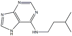 N-(3-methylbutyl)-7H-purin-6-amine Struktur