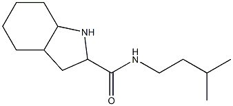 N-(3-methylbutyl)octahydro-1H-indole-2-carboxamide Struktur