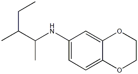 N-(3-methylpentan-2-yl)-2,3-dihydro-1,4-benzodioxin-6-amine Struktur