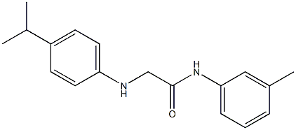 N-(3-methylphenyl)-2-{[4-(propan-2-yl)phenyl]amino}acetamide Struktur