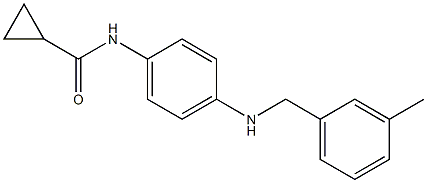 N-(4-{[(3-methylphenyl)methyl]amino}phenyl)cyclopropanecarboxamide Struktur