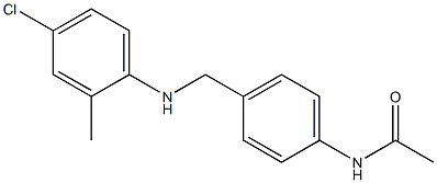 N-(4-{[(4-chloro-2-methylphenyl)amino]methyl}phenyl)acetamide Struktur