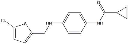 N-(4-{[(5-chlorothiophen-2-yl)methyl]amino}phenyl)cyclopropanecarboxamide Struktur