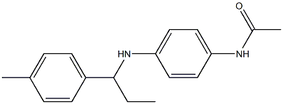 N-(4-{[1-(4-methylphenyl)propyl]amino}phenyl)acetamide Struktur