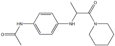 N-(4-{[1-oxo-1-(piperidin-1-yl)propan-2-yl]amino}phenyl)acetamide Struktur