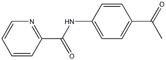 N-(4-acetylphenyl)pyridine-2-carboxamide Struktur