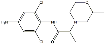 N-(4-amino-2,6-dichlorophenyl)-2-(2-methylmorpholin-4-yl)propanamide Struktur